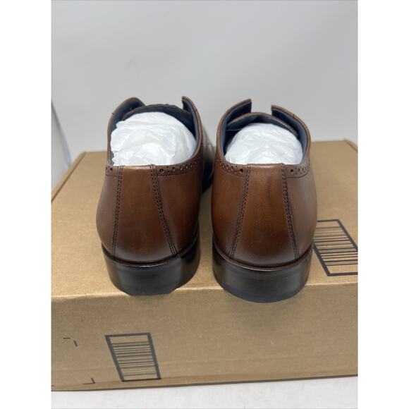 Johnston & Murphy Stockton Plain Toe Shoes US 10 M Brown Dress Lace-Up Shoe NEW main image 9